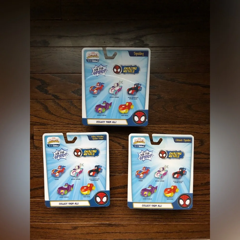 *NEW* Disney Jr. Marvel Spidey & His Amazing Friends: 3-Pack Die-cast Metal Cars